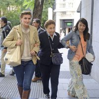 María Zurita y la Infanta Margarita en la celebración del 70 cumpleaños de Carlos Zurita
