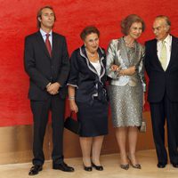 La Reina Sofía, los Duques de Soria y sus hijos en el homenaje a Carlos Zurita