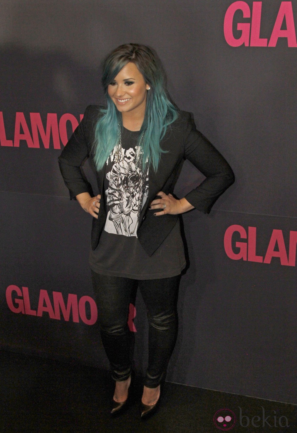 Demi Lovato en la fiesta del 15 aniversario de Glamour México