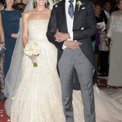 María Colonques y Andrés Benet tras su boda