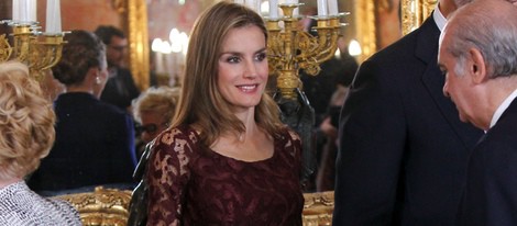La Princesa Letizia en la recepción del Día de la Hispanidad 2013