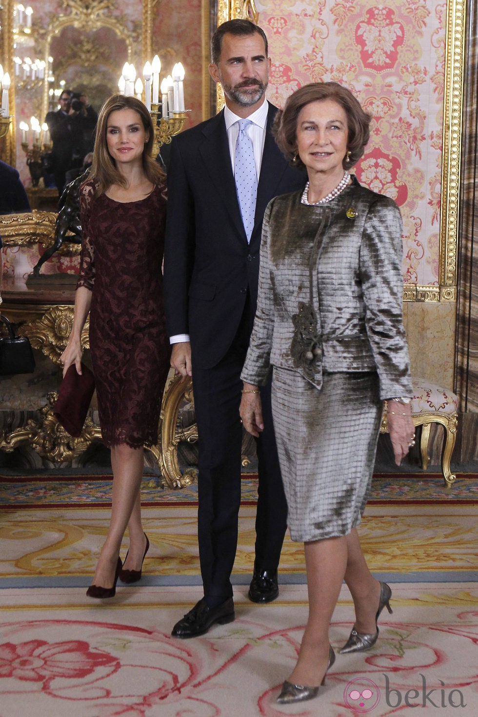 La Reina Sofía y los Príncipes de Asturias en el Día de la Hispanidad 2013