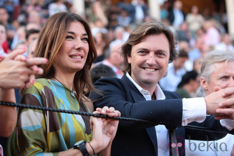 Raquel Revuelta y Raúl Gracia en una corrida benéfica en la Maestranza de Sevilla