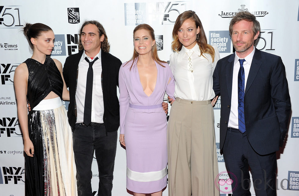 Olivia Wilde, Amy Adams, Rooney Mara y Joaquin Phoenix en el Festival de Cine de Nueva York 2013
