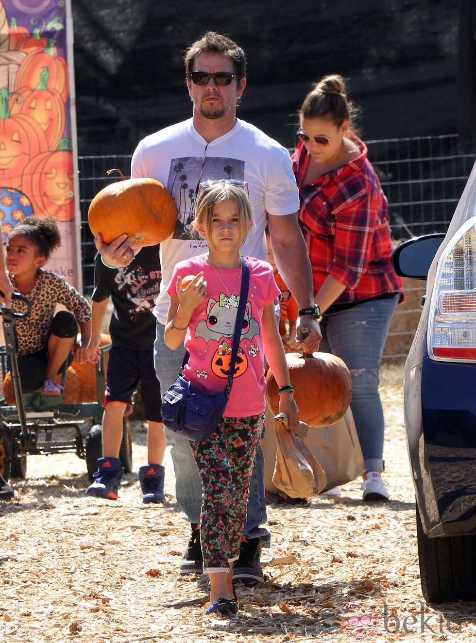 Mark Wahlberg en el Pumpkins Patch de Los Ángeles