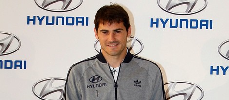 Iker Casillas en un acto promocional de la firma Hyundai
