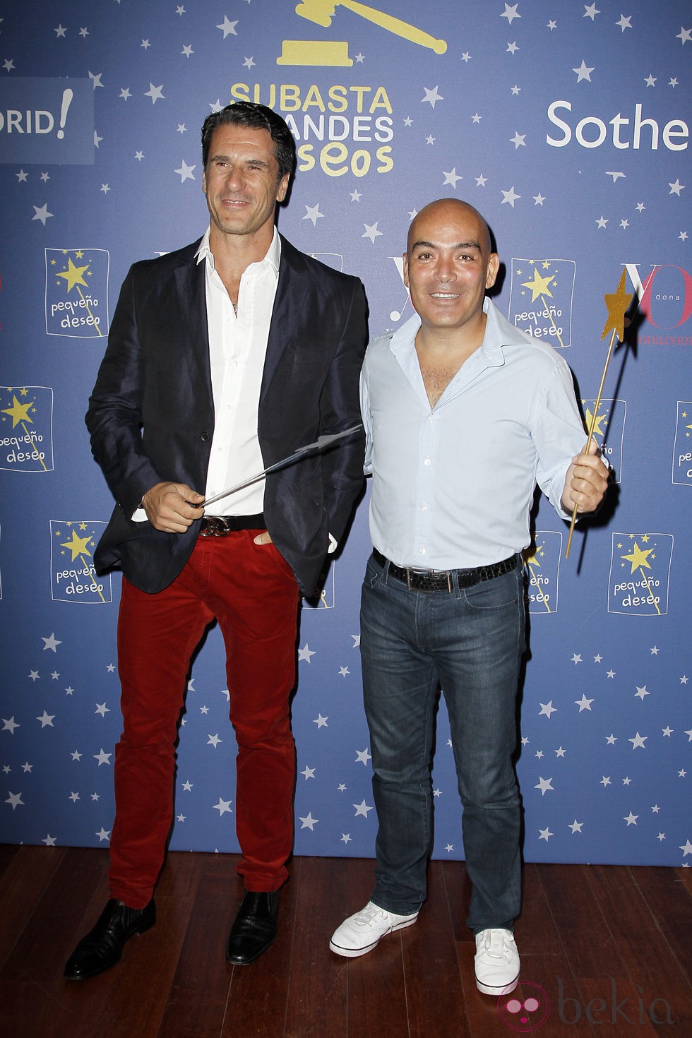 Carlos Marrero y Kike Sarasola en un acto de la Fundación Pequeño Deseo