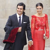 Morante de la Puebla y Elizabeth Garrido en la boda del torero Miguel Ángel Perera y Verónica Gutiérrez