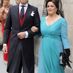 Miguel Ángel Perera en su boda con Verónica Gutiérrez
