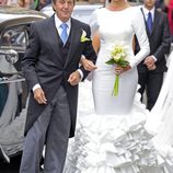Verónica Gutiérrez en su boda con Miguel Ángel Perera