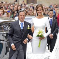 Verónica Gutiérrez en su boda con Miguel Ángel Perera
