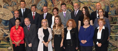 La Princesa Letizia con la Federación Española de Parkinson en Zarzuela