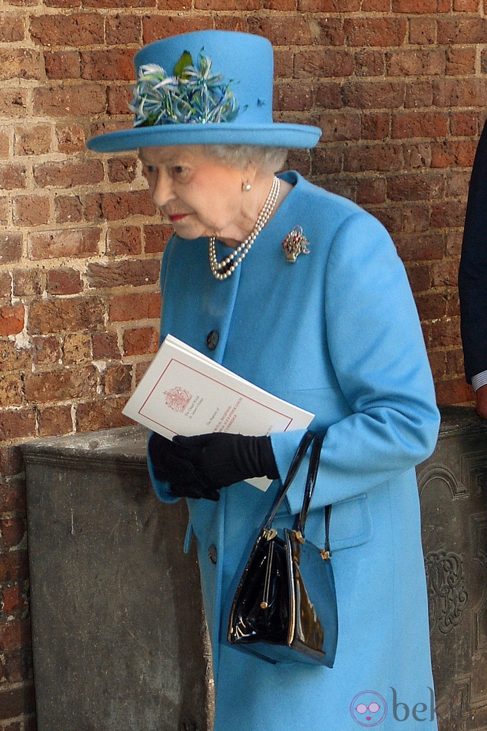 La Reina Isabel II de Inglaterra en el bautizo del Príncipe Jorge de Cambridge