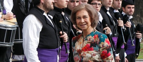 La Reina Sofía llega a Oviedo para la entrega de los Premios Príncipe de Asturias 2013