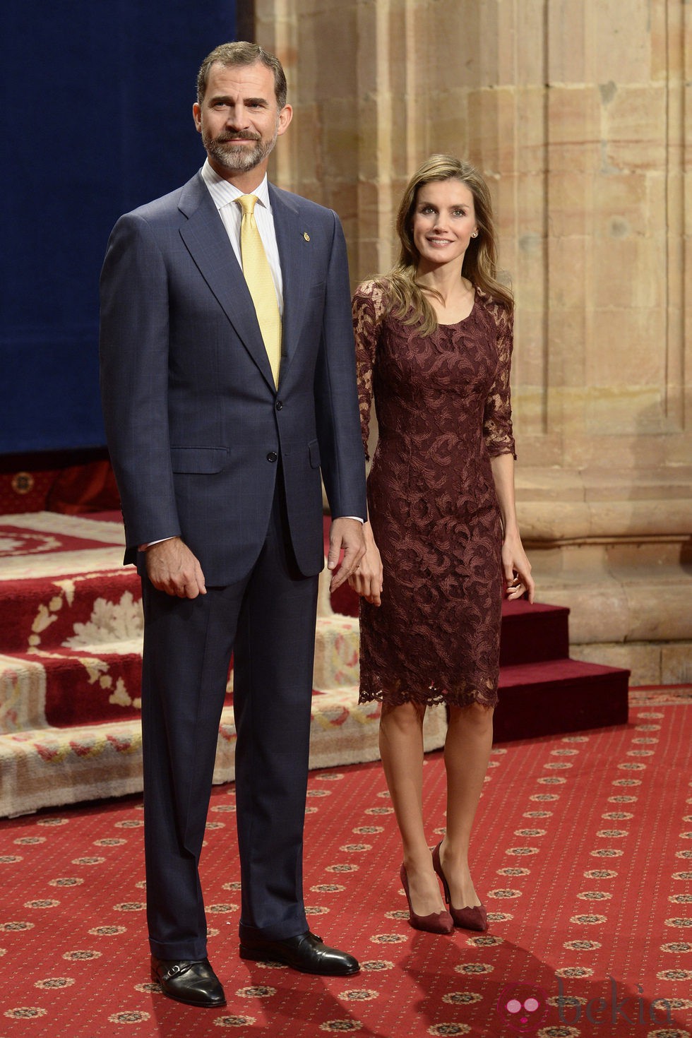 Los Príncipes Felipe y Letizia reciben a los galardonados en los Premios Príncipe de Asturias 2013