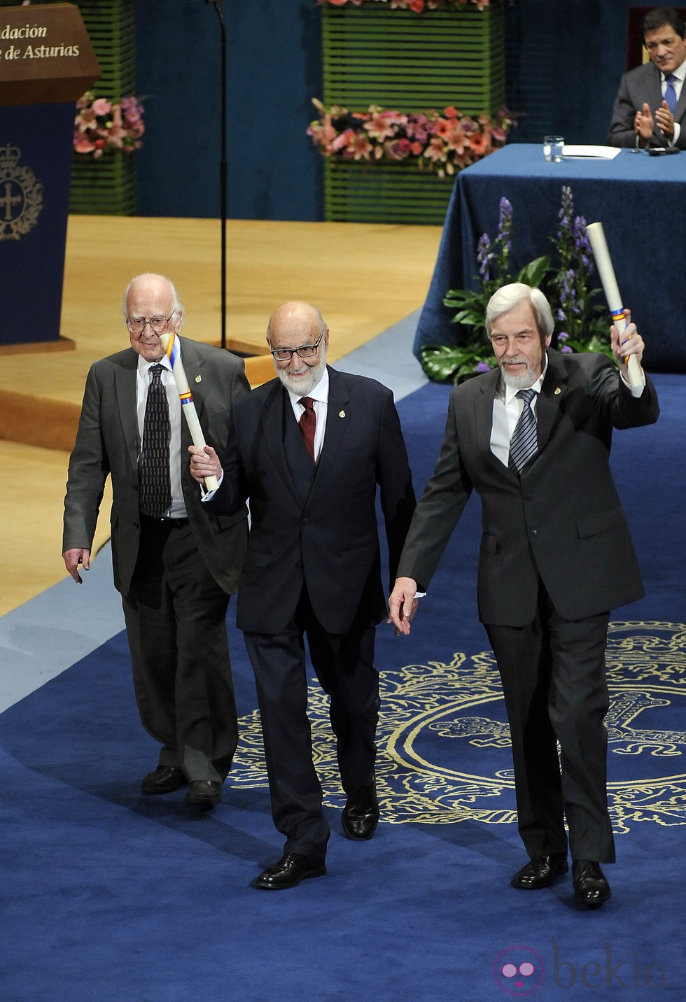 Rolf Heuer, François Englert y Peter Higgs, Premio Príncipe de Asturias 2013 de Investigación Científica y Técnica