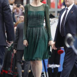 La Princesa Letizia llega a los Premios Príncipe de Asturias 2013