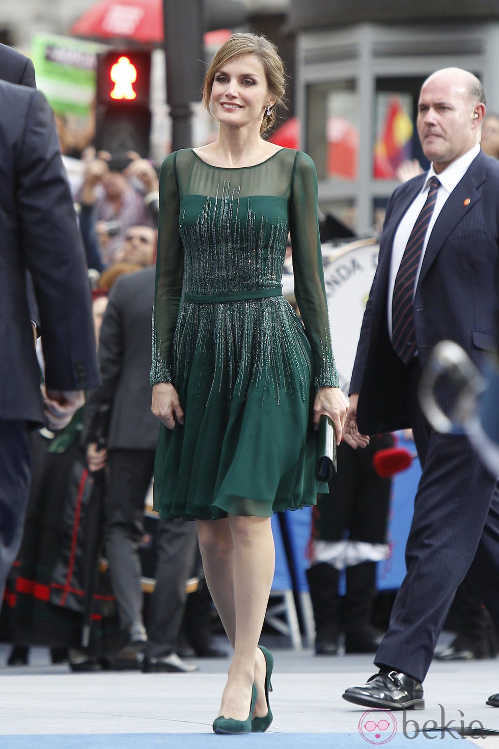 La Princesa Letizia llega a los Premios Príncipe de Asturias 2013