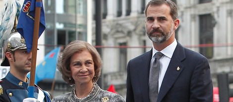 La Reina Sofía y el Príncipe Felipe llegan a los Premios Príncipe de Asturias 2013