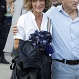 Ana García Lozano en el funeral de Manolo Escobar