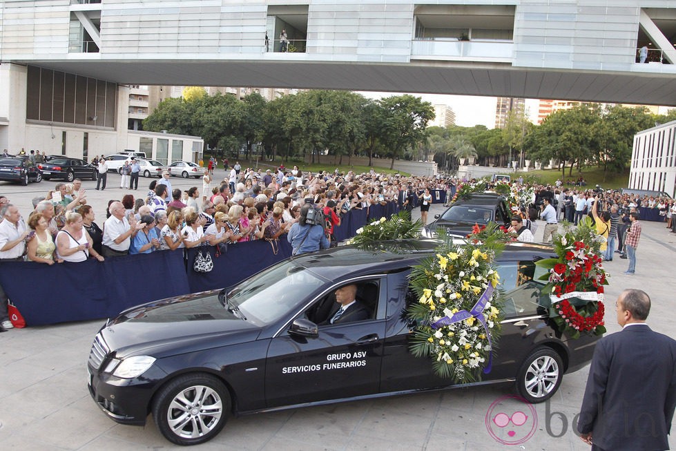 Llegada de los restos de Manolo Escobar a su funeral