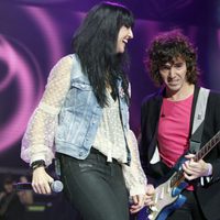Susana Alva y Rubén Pozo durante el concierto 'Por Ellas' de Cadena 100