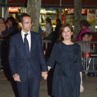 Curro Romero y Carmen Tello durante la boda de Pablo Lara y Anna Brufau en Barcelona