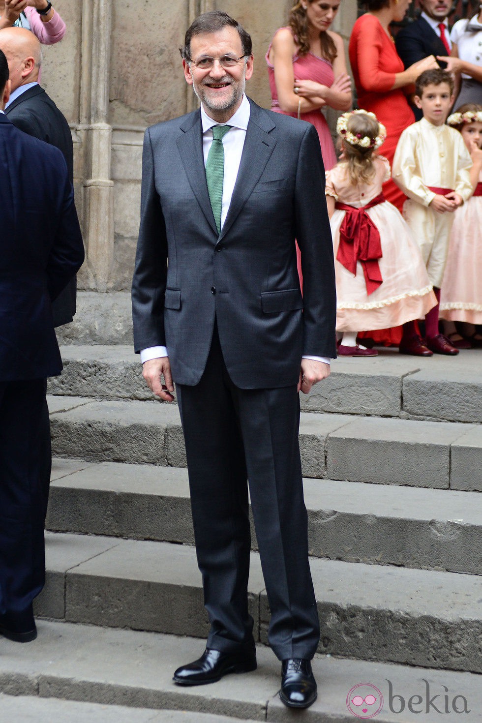 Mariano Rajoy durante la boda de Pablo Lara y Anna Brufau en Barcelona