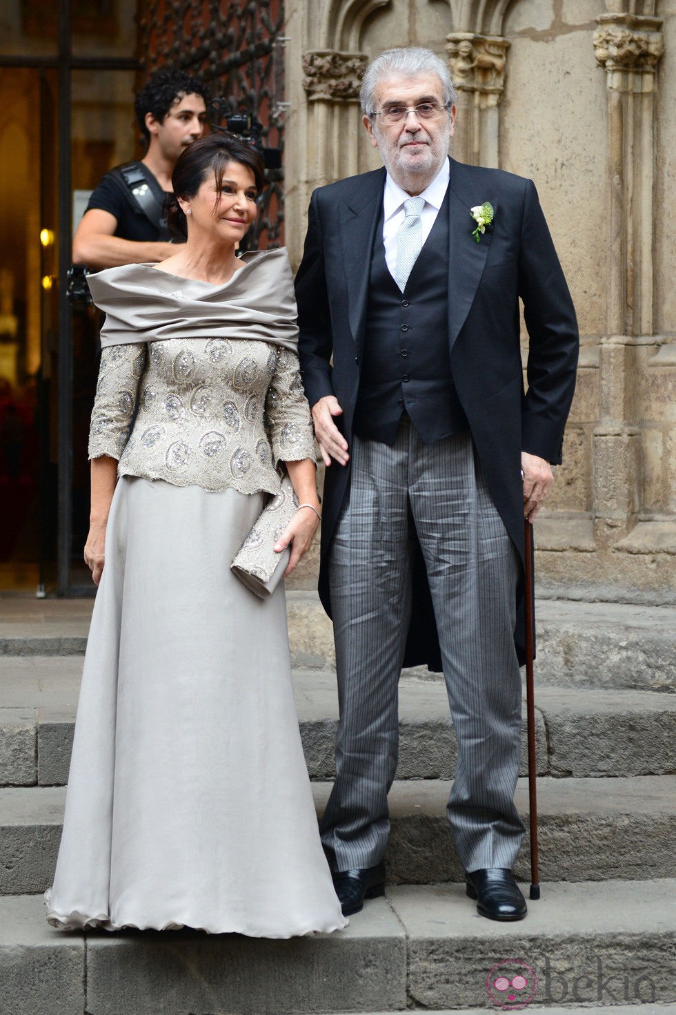 Jose Manuel Lara durante la boda de Pablo Lara y Anna Brufau en Barcelona