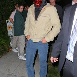 Sean Penn disfrazado de demonio en una fiesta de Halloween en Beverly Hills