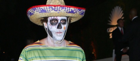 Brody Jenner disfrazado de muerte mexicana en una fiesta de Halloween en Beverly Hills