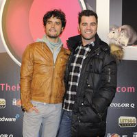Miguel Abellán y Fonsi Nieto en el estreno de 'The Hole 2'