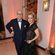 Manolo Blahnik y Gillian Anderson en la fiesta Harper's Bazaar Mujer del Año 2013