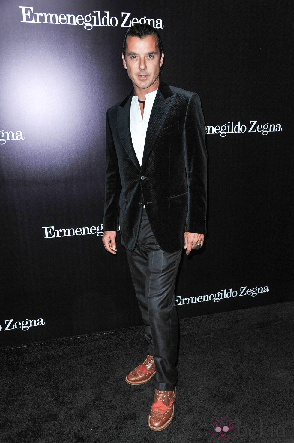 Gavin Rossdale en la apertura de una tienda de Ermenegildo Zegna en Beverly Hills