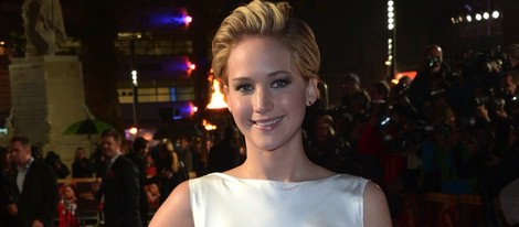 Jennifer Lawrence en el estreno mundial de 'Los Juegos del Hambre: En llamas' en Londres