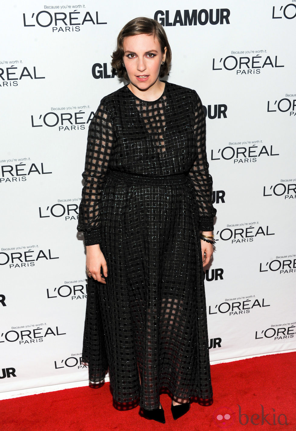 Lena Dunham en los premios Glamour Mujer del Año 2013 en Nueva York