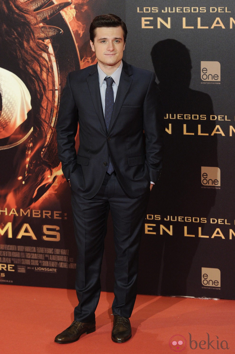 Josh Hutcherson en el estreno de 'Los Juegos del Hambre: En llamas' en Madrid