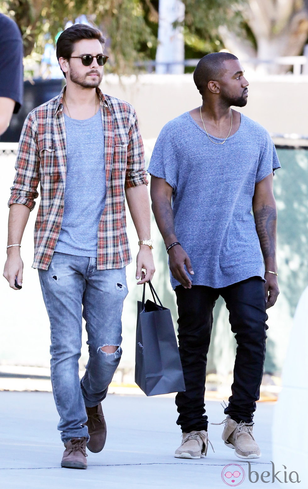 Kanye West y Scott Disick juntos de compras