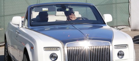 Kanye West con Scott Disick en su coche