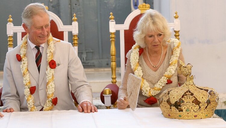 El Príncipe Carlos y Camilla Parker en La India