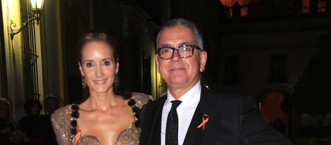 Sandra Ibarra y Juan Ramón lucas en la I Cena benéfica de la Fundación Sandra Ibarra