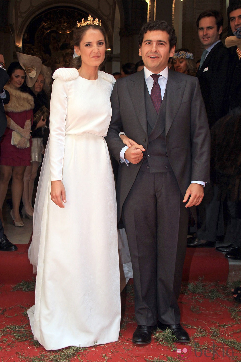 Juan Ignacio Zoido Alcázar y Arantxa Díaz Ordóñez el día de su boda