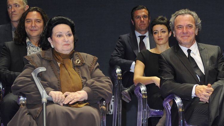 Montserrat Caballé y José Coronado en los Premios Cultura de la Comunidad de Madrid 2013