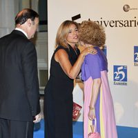 Ana Botella y Pedro J. Ramírez en la cena del 25 aniversario de 'Expansión'