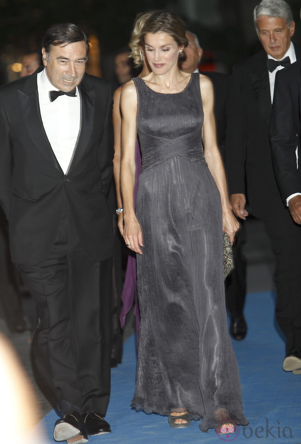 La Princesa Letizia y Pedro J. Ramírez en la cena del 25 aniversario de 'Expansión'