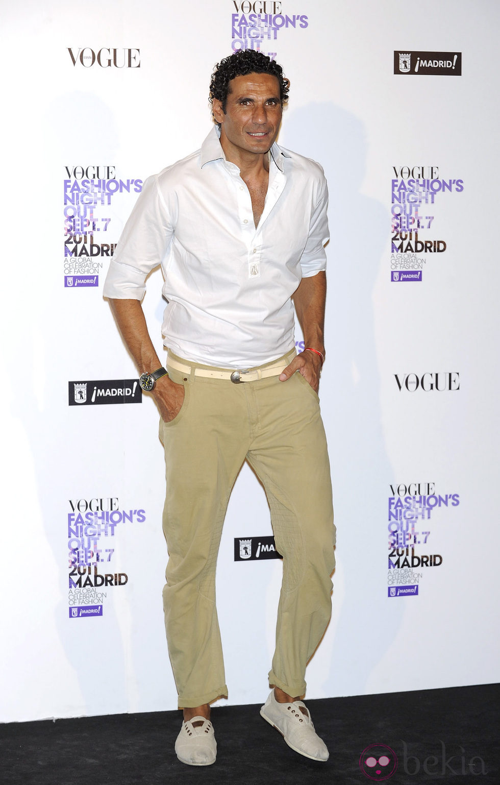 Óscar Higares en la Vogue Fashion Out Madrid 2011