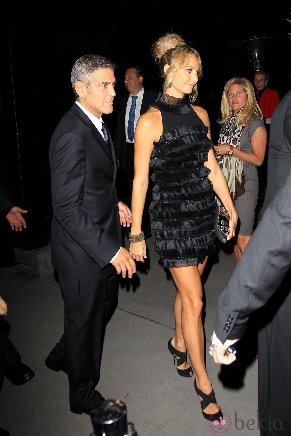 George Clooney y su novia Stacy Keibler en el Festival de Cine de Toronto
