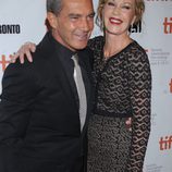 Antonio Banderas y Melanie Griffith a su llegada al Festival de Cine de Toronto