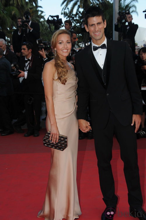 Djokovic y su novia Jelena Ristic derrochan glamour en el Festival de Cannes