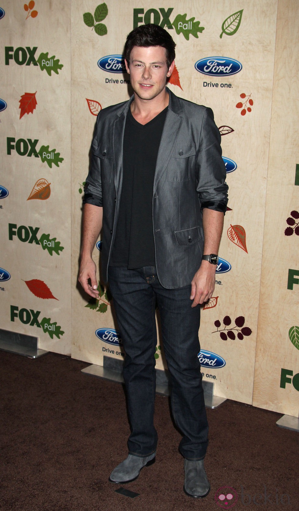 Cory Monteith en la presentación de la nueva temporada de Fox